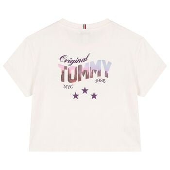 Girls Ivory Logo T-Shirt