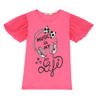 Girls Pink & White Headphone Shorts Set, 1, hi-res