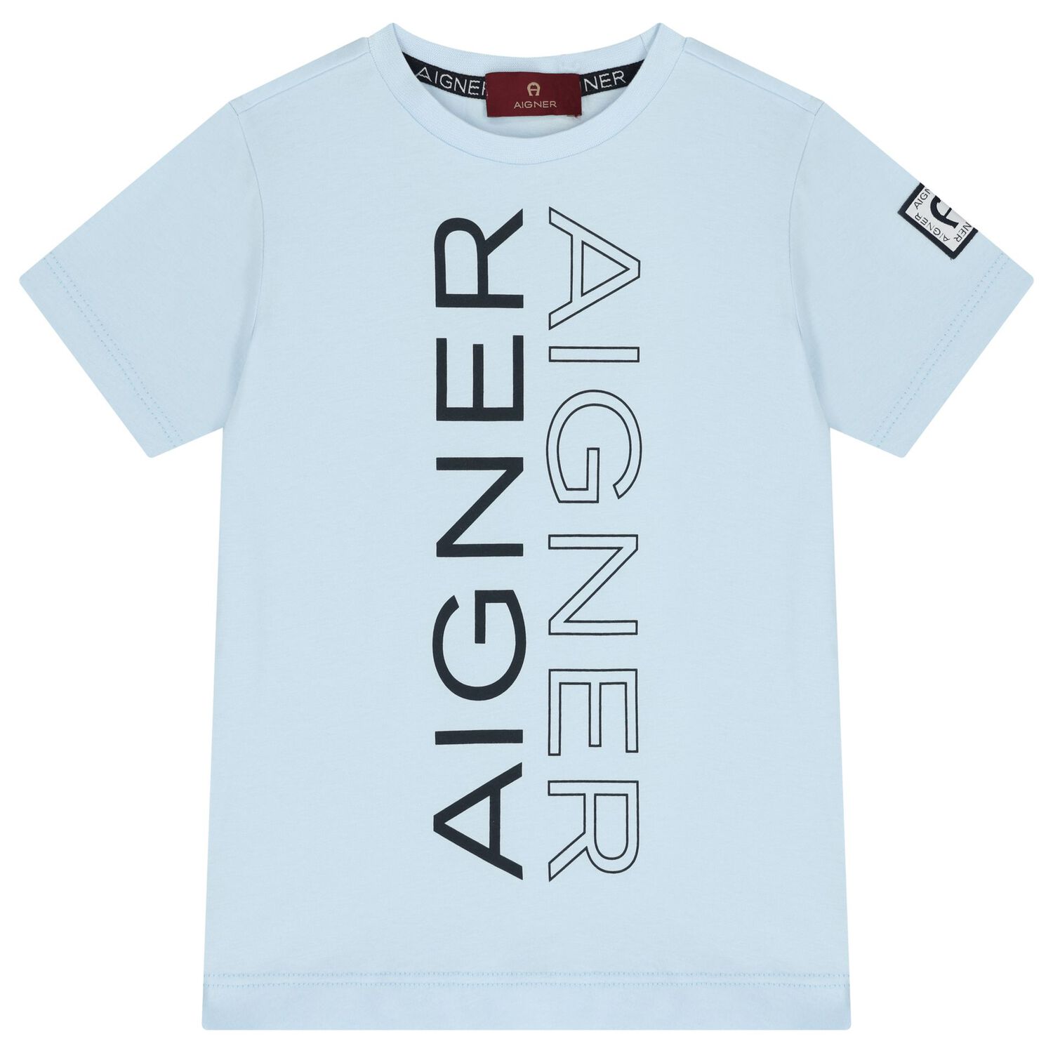 Boys Blue & Navy Blue Logo Shorts Set, 1, hi-res