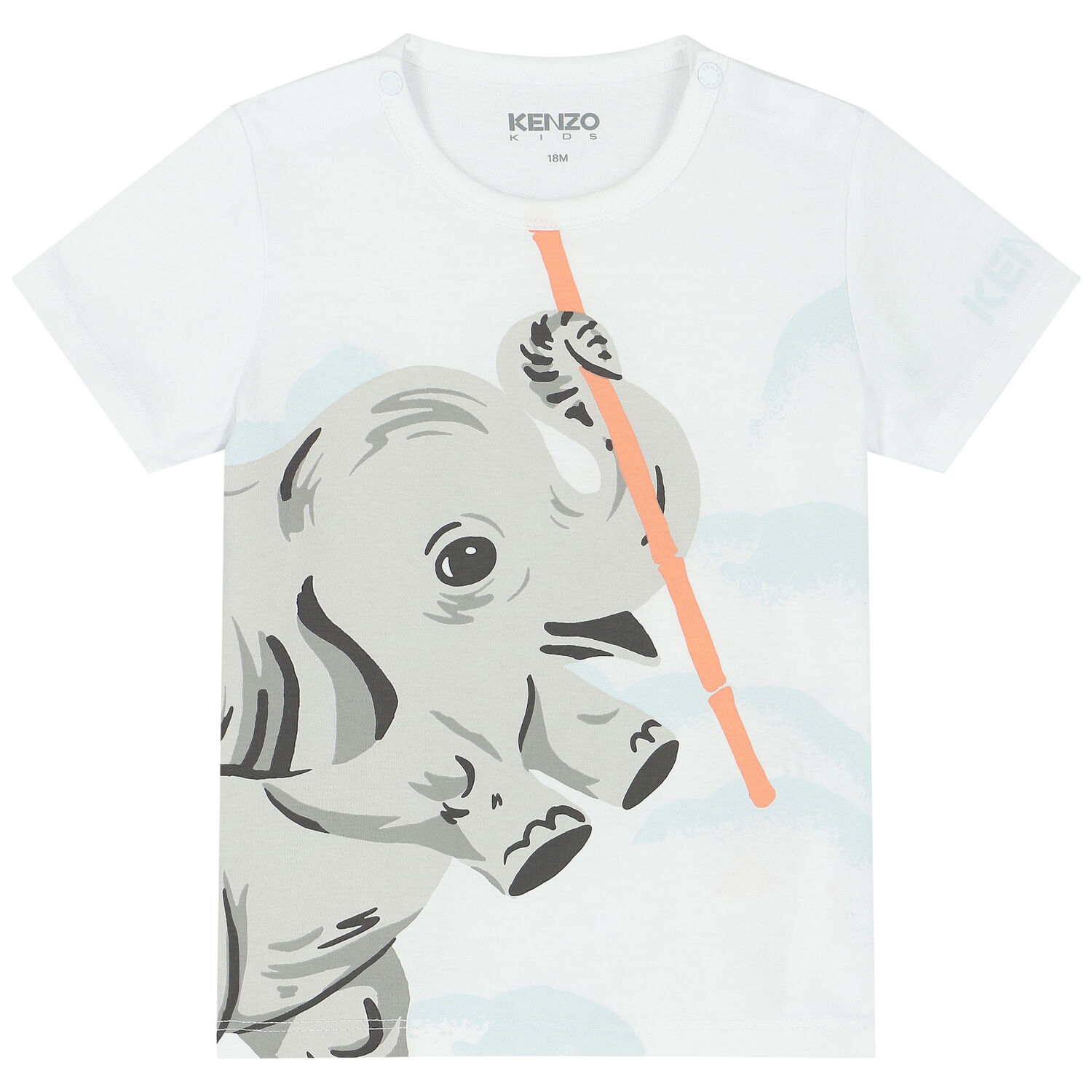 Younger Boys White & Navy Blue Logo Shorts Set, 1, hi-res