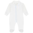 Baby Boys Ivory Babygrow, 1, hi-res