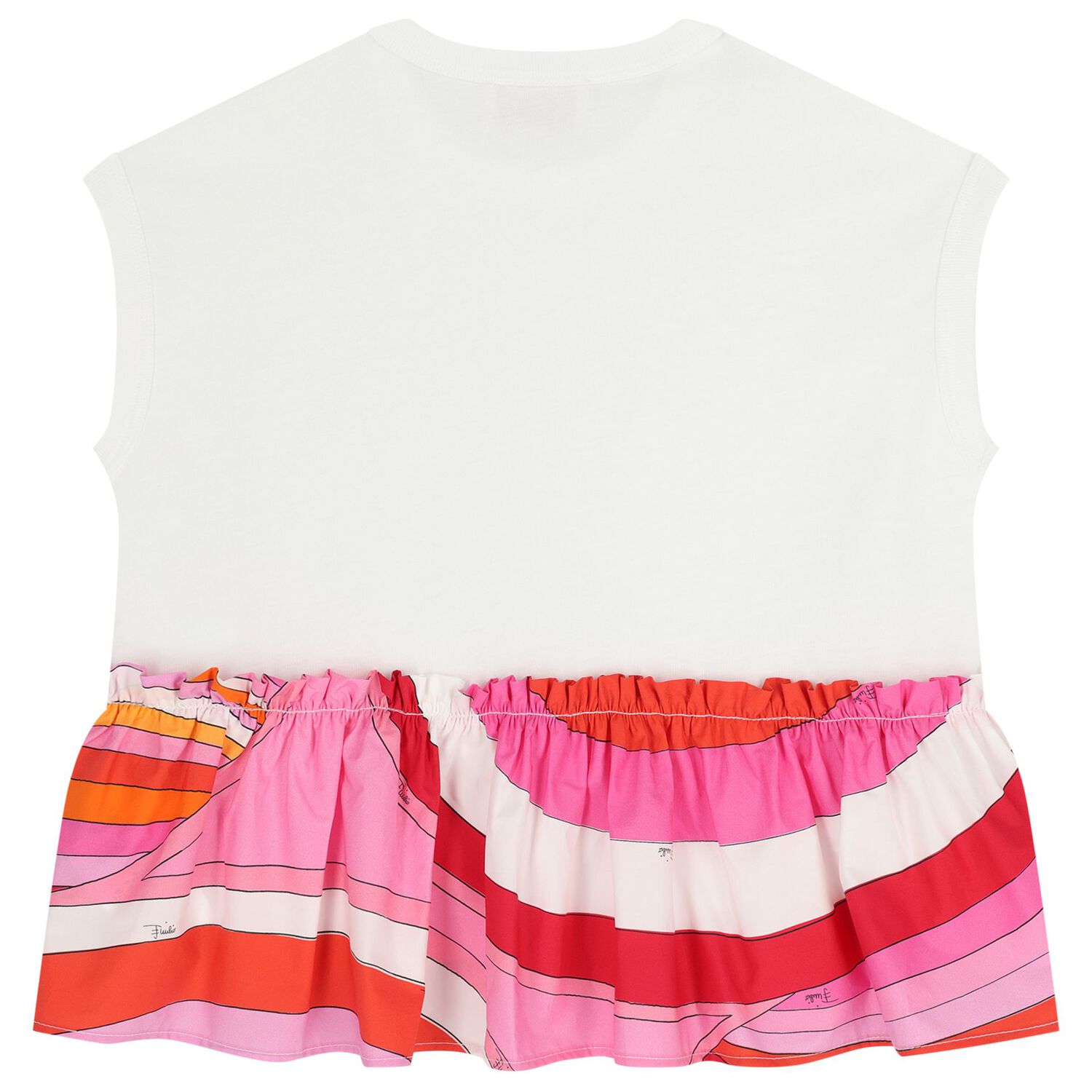 Girls White Logo Iride T-Shirt, 1, hi-res