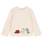 Baby Boys Ivory & Blue Dino Tracksuits ( 2 Pack ), 2, hi-res