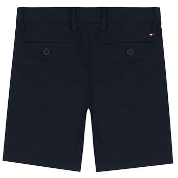 Boys Navy Blue Chino Shorts
