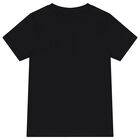 Boys Black Logo T-Shirt, 2, hi-res