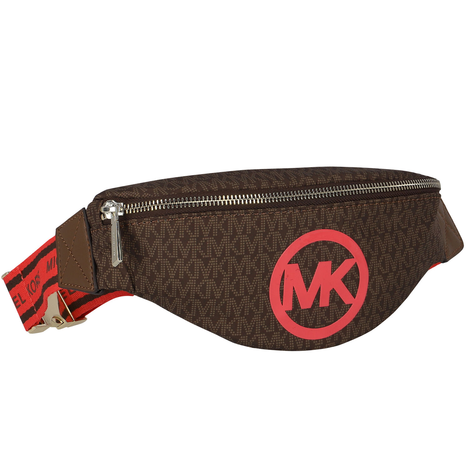 Girls Brown Logo Belt Bag, 1, hi-res