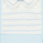 Baby Boys White & Blue Babygrow, 1, hi-res