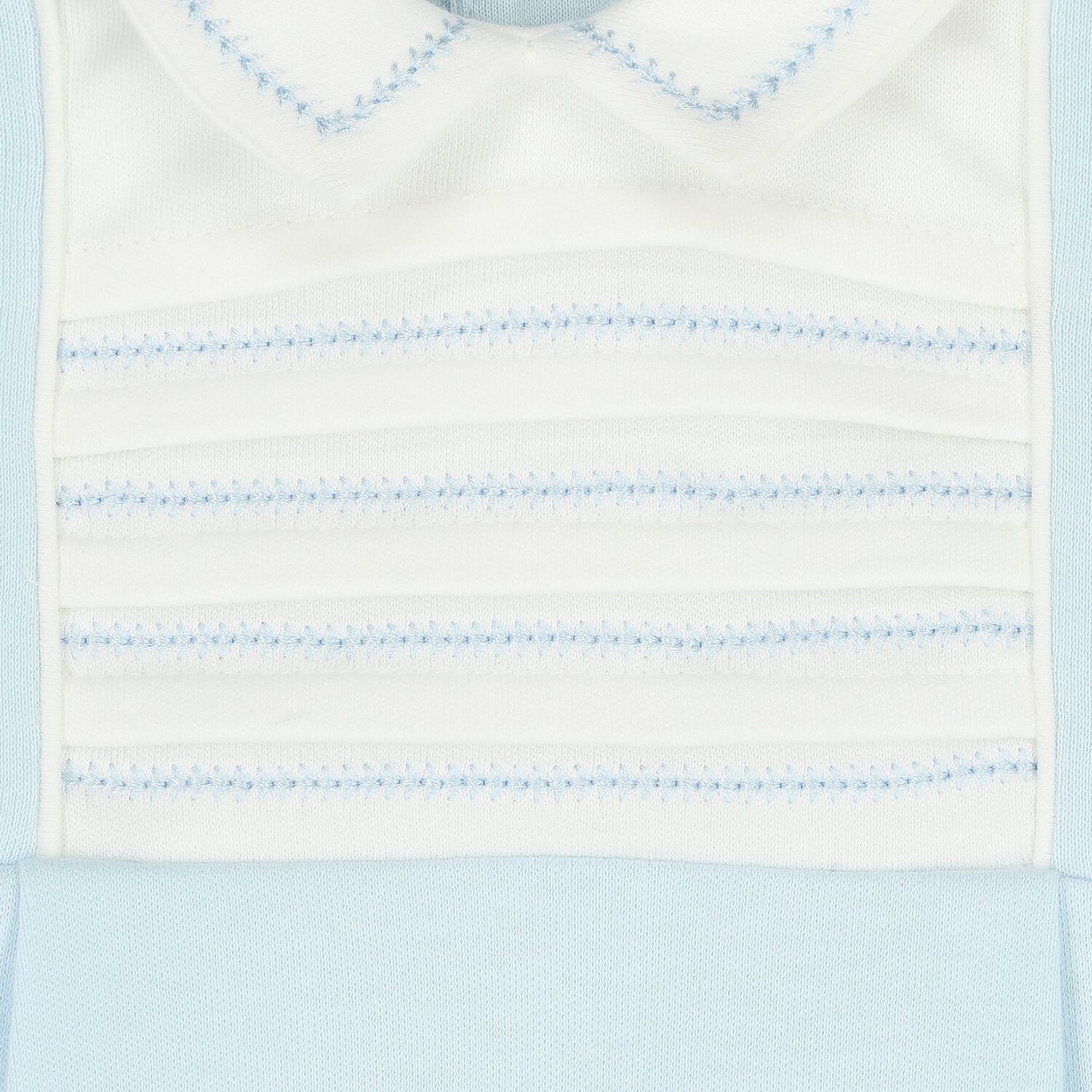 Baby Boys White & Blue Babygrow, 1, hi-res image number null