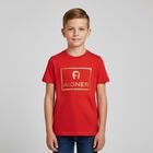 Boys Red & Gold Logo T-Shirt, 4, hi-res