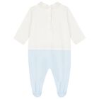 Baby Boys White & Blue Logo Babygrow Gift Set, 2, hi-res