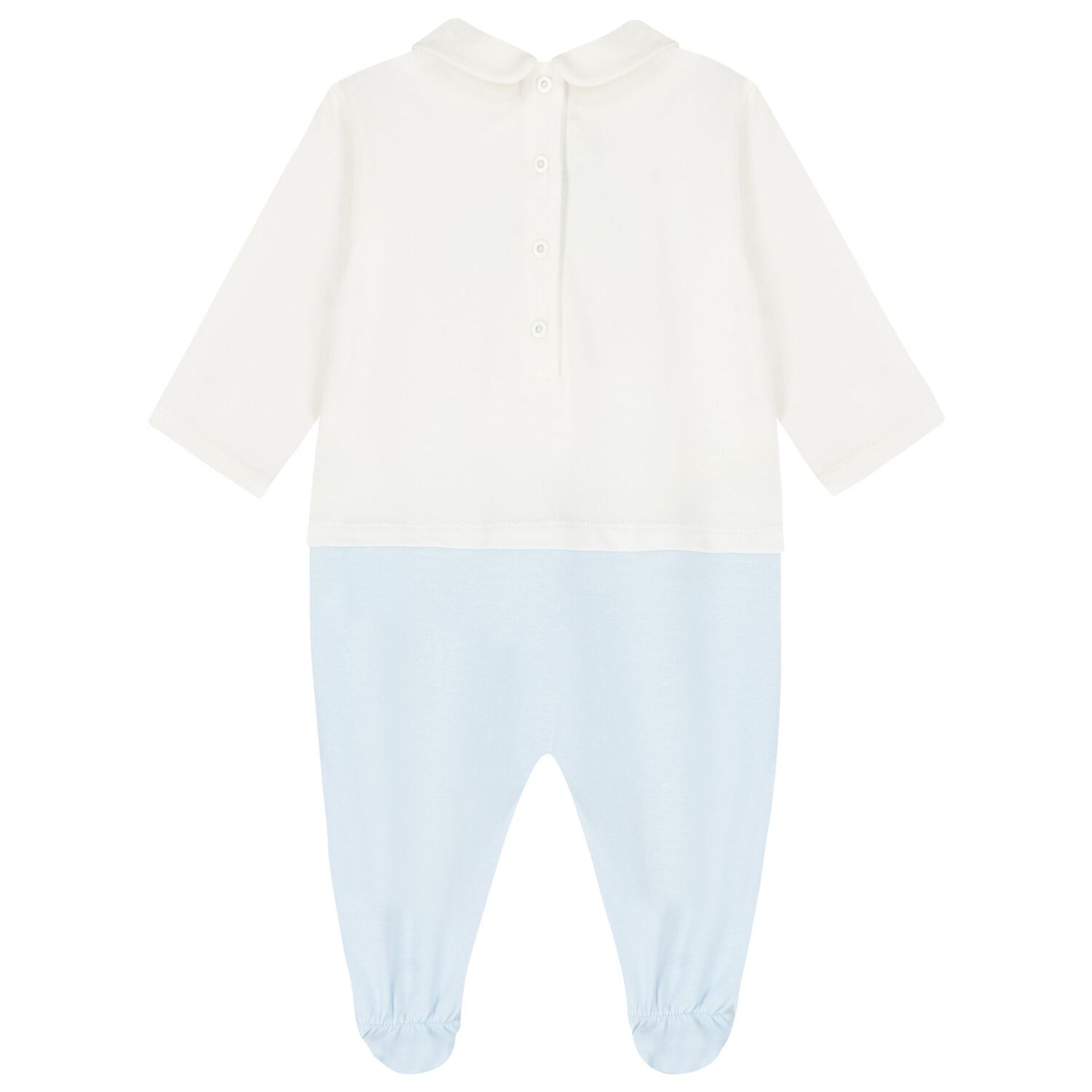 Baby Boys White & Blue Logo Babygrow Gift Set, 2, hi-res