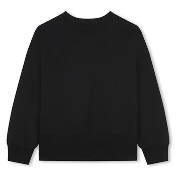 Girls Black Logo Sweatshirt