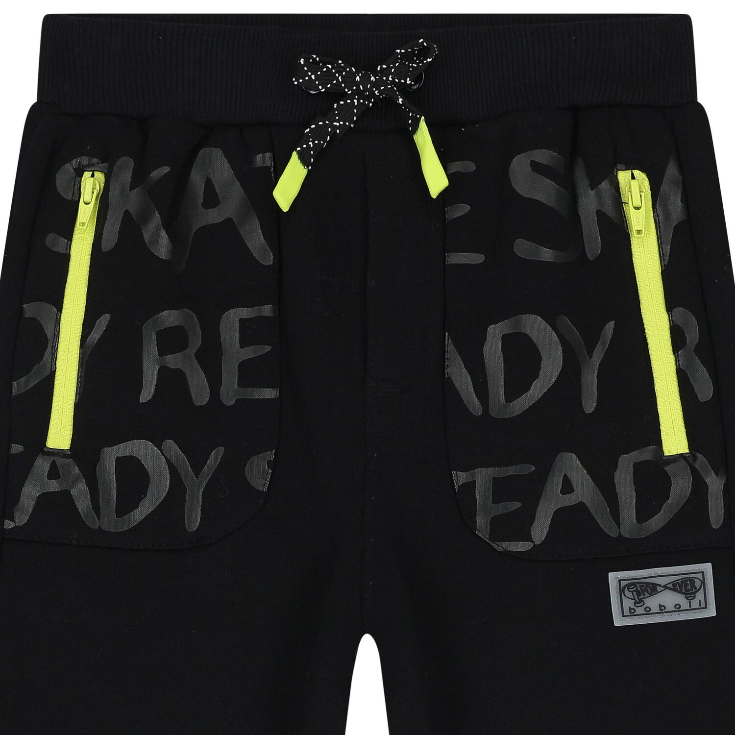 Boys Black Joggers, 1, hi-res