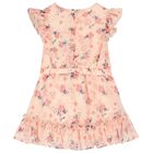 Baby Girls Pink Floral Chiffon Dress Set, 1, hi-res