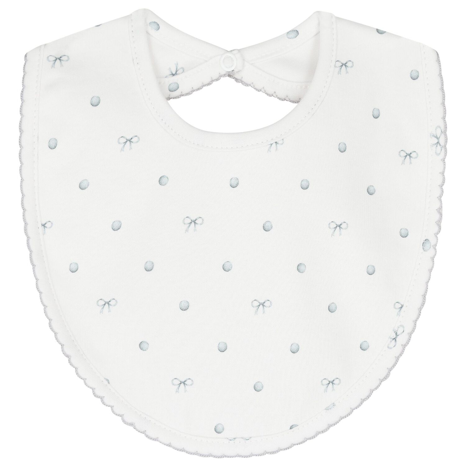 White Silver Bow Babygrow Set, 1, hi-res image number null