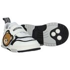 White Teddy Bear Logo Trainers, 1, hi-res