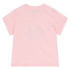 Younger Girls Pink Teddy Bear Logo T-Shirt, 2, hi-res