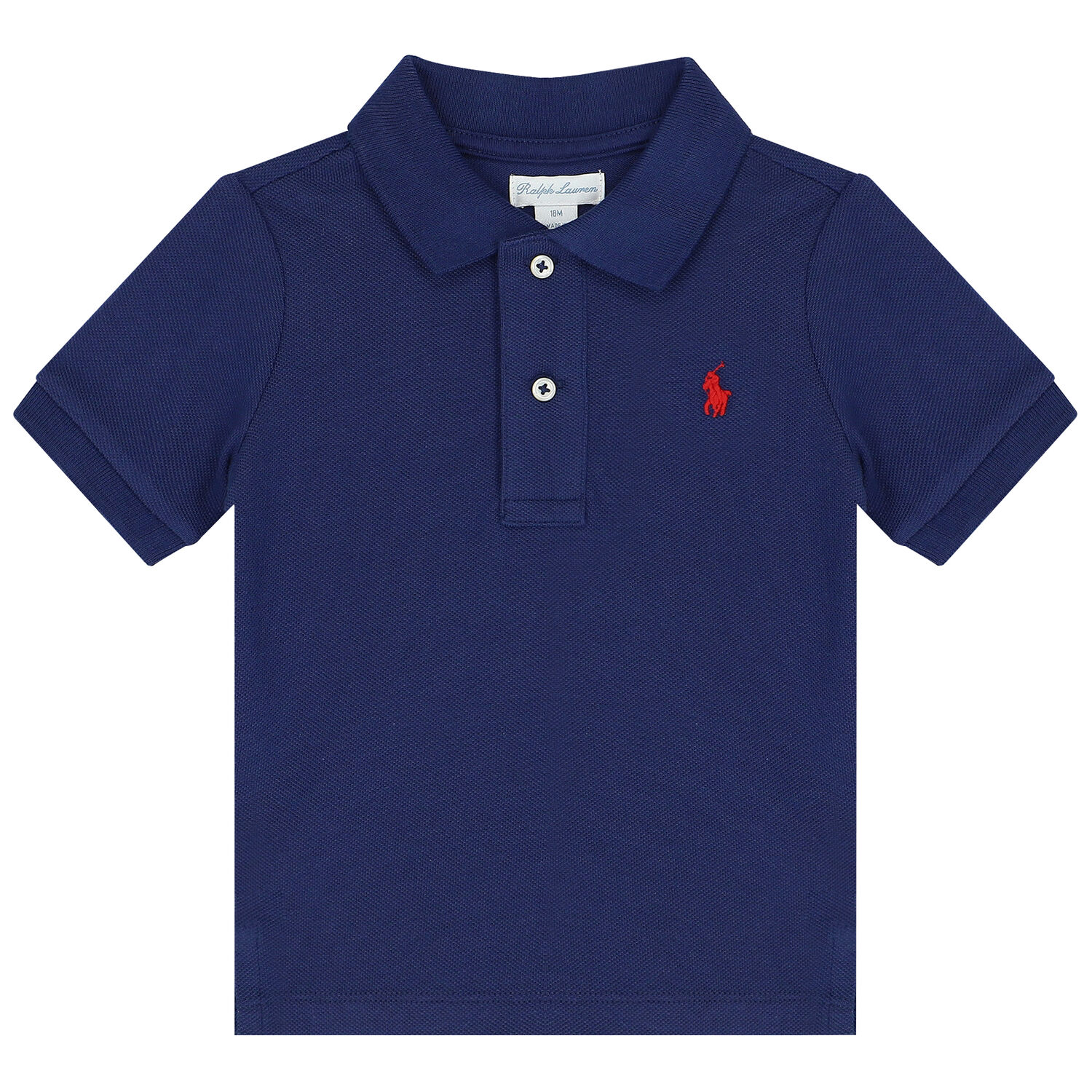 Baby Boys Navy Blue & Red Logo Shorts Set, 1, hi-res