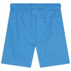 Boys White & Blue Shorts Set, 3, hi-res