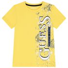 Boys Yellow Logo T-Shirt, 1, hi-res