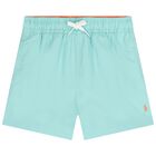 Boys Blue Logo Swim Shorts, 1, hi-res