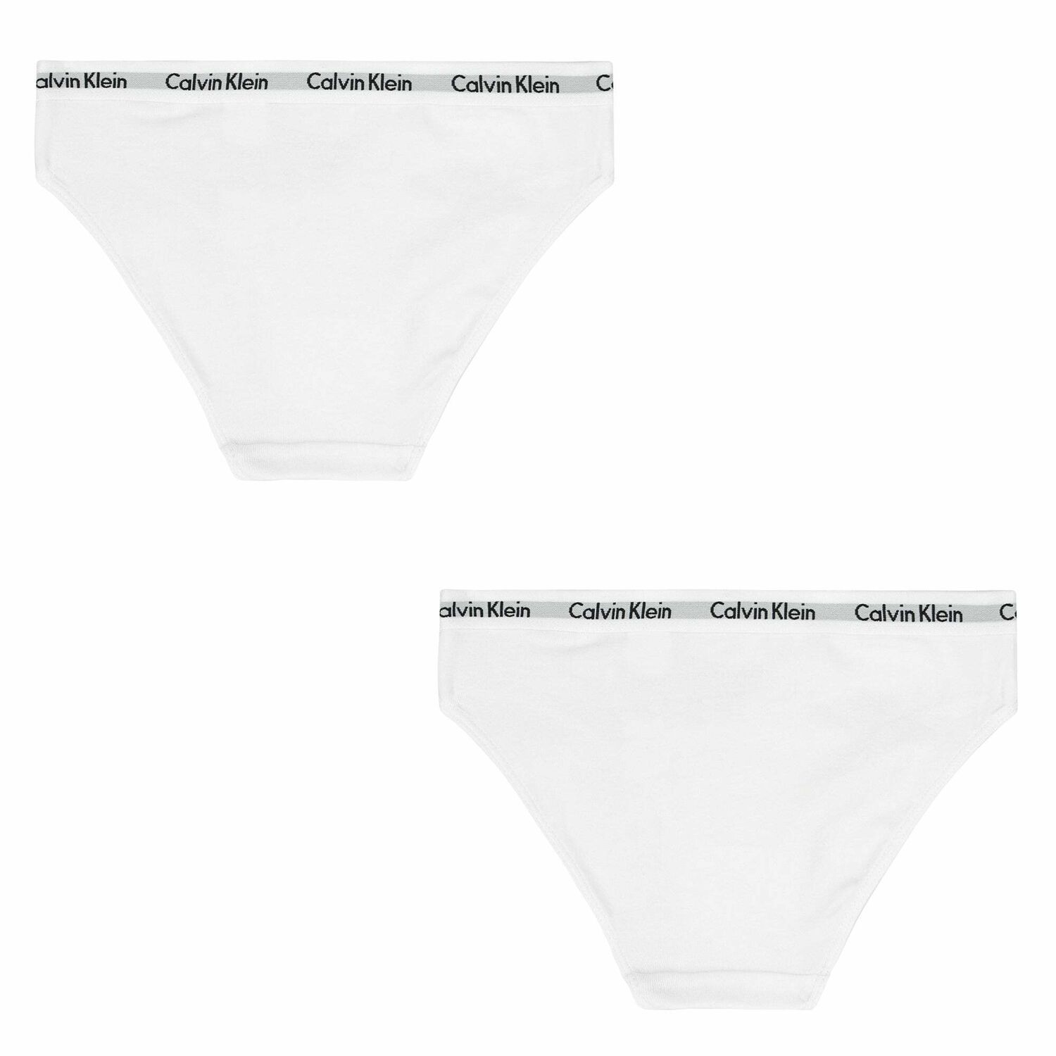 Girls White Bikini Brief (2 Pack), 1, hi-res