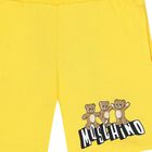 Younger Black Teddy Bear Logo Shorts, 1, hi-res