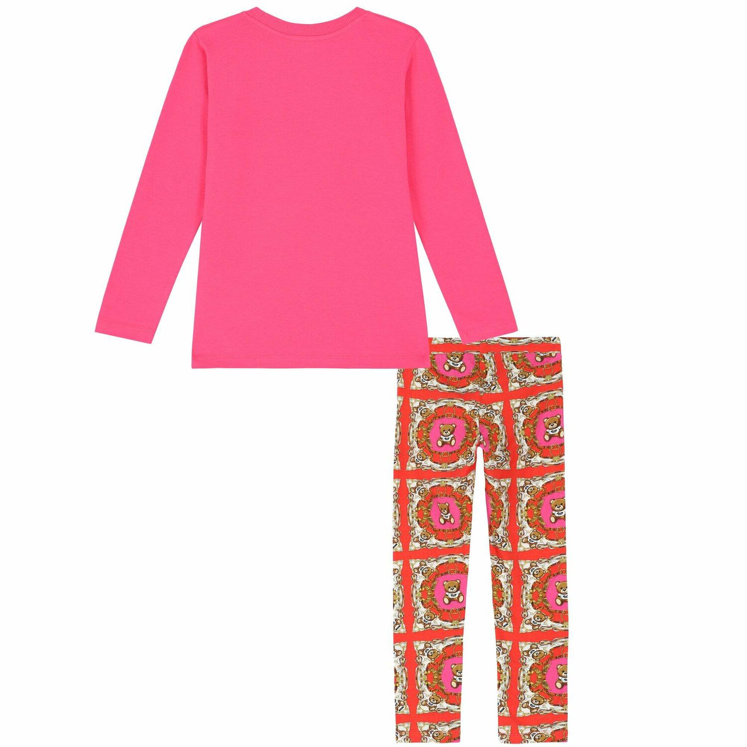 Girls Pink Logo Leggings Set, 1, hi-res image number null