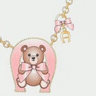 Baby Girls White Teddy Bear Logo Babygrow, 1, hi-res