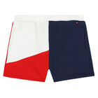 Girls White, Red & Navy Shorts, 1, hi-res
