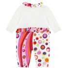 Girls White & Pink Fontane Babygrow Gift Set, 1, hi-res