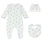Baby Boys White Cute Mouse Babygrow Set, 1, hi-res