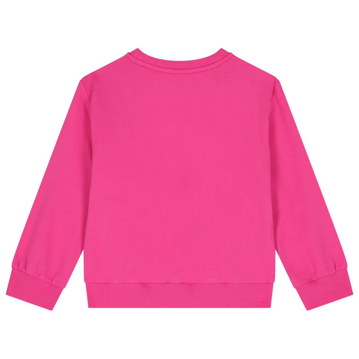 Girls Pink Teddy Bear Sweatshirt, 2, hi-res