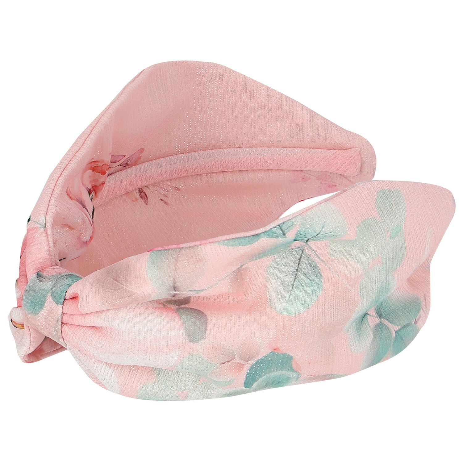 Girls Pink Floral Headband, 1, hi-res image number null