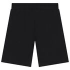 Black Teddy Bear Logo Shorts, 1, hi-res