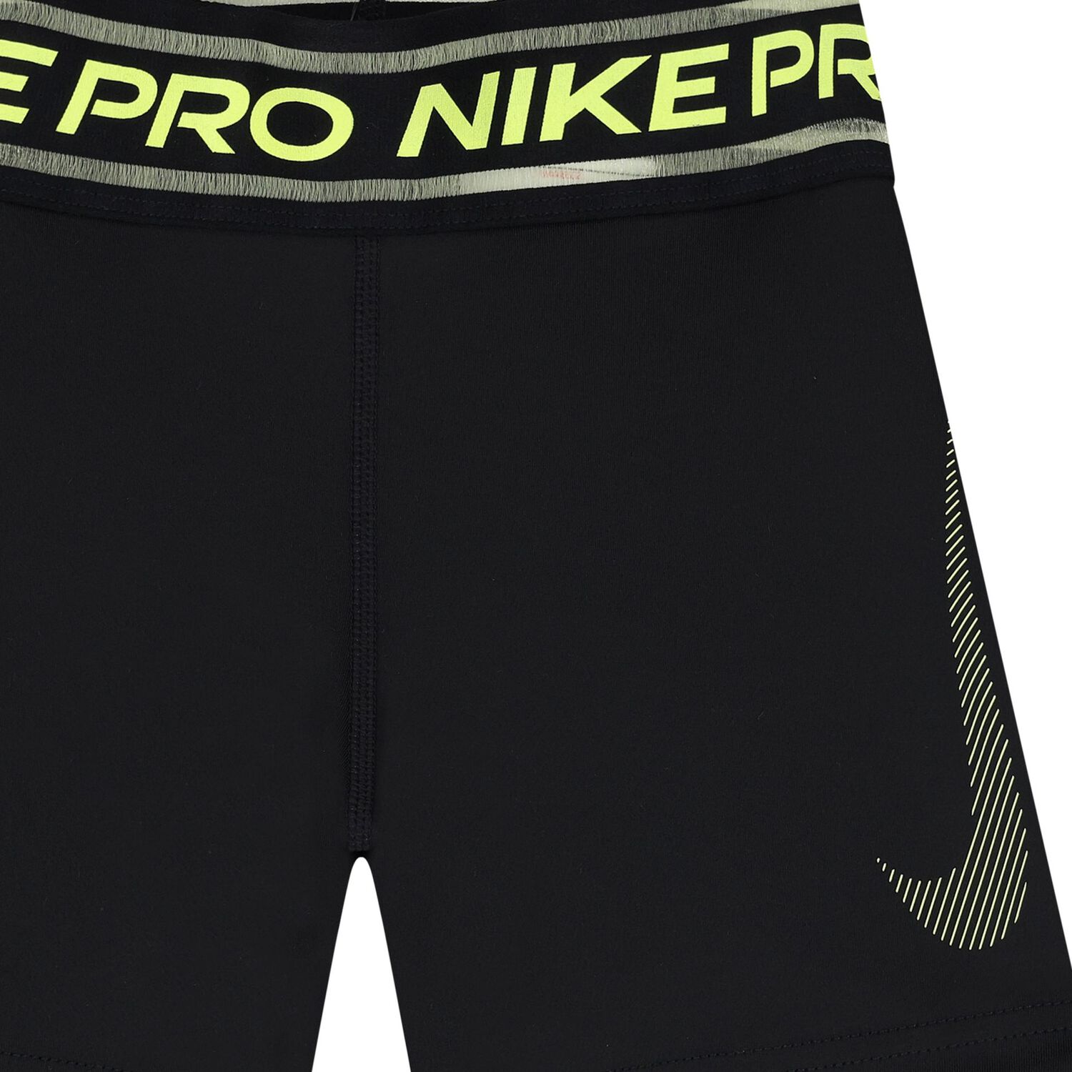 Girls Black Nike Pro Shorts, 2, hi-res image number null