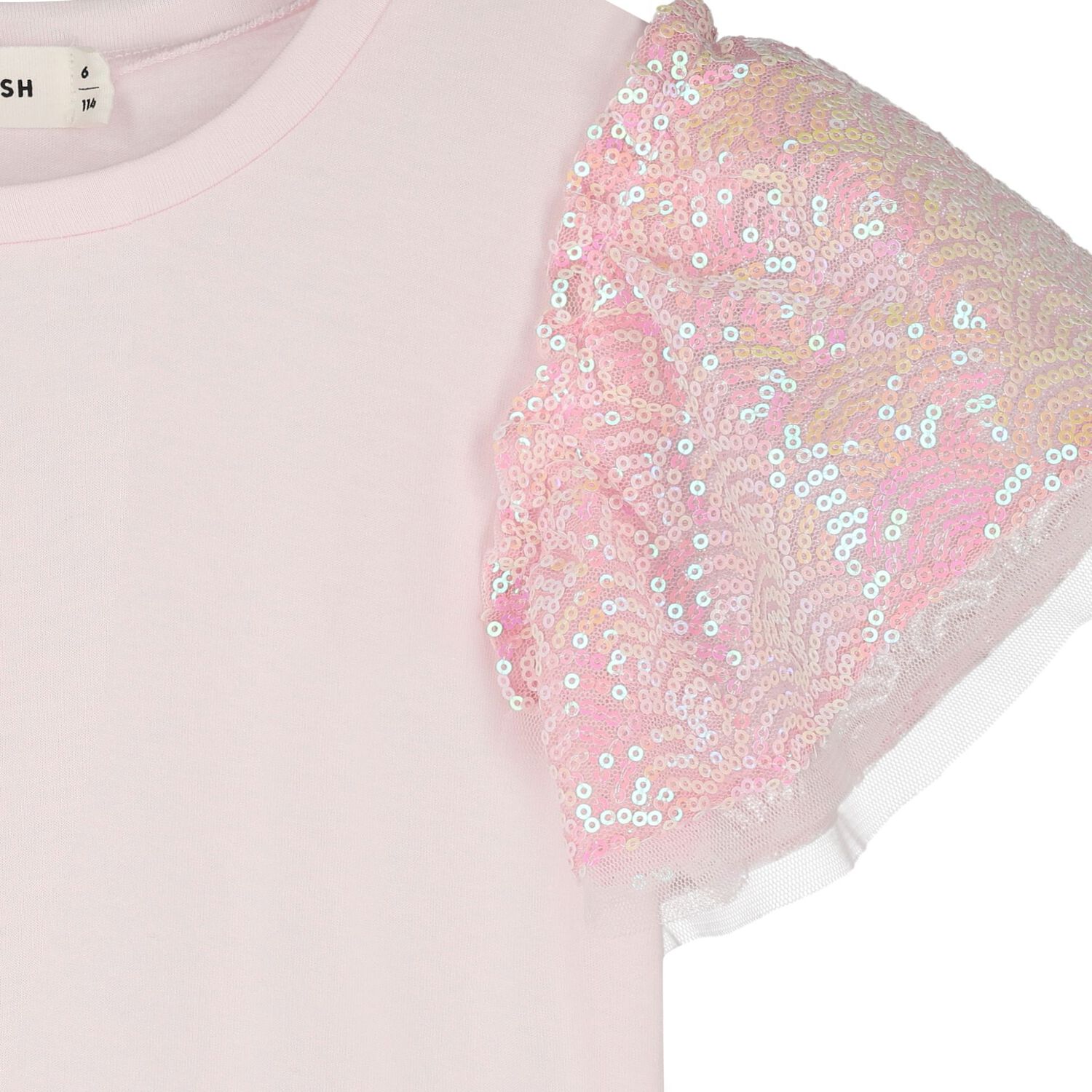 Girls Pink Embellished T-Shirt, 1, hi-res