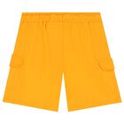 Boys Ivory & Orange Shorts Set, 1, hi-res