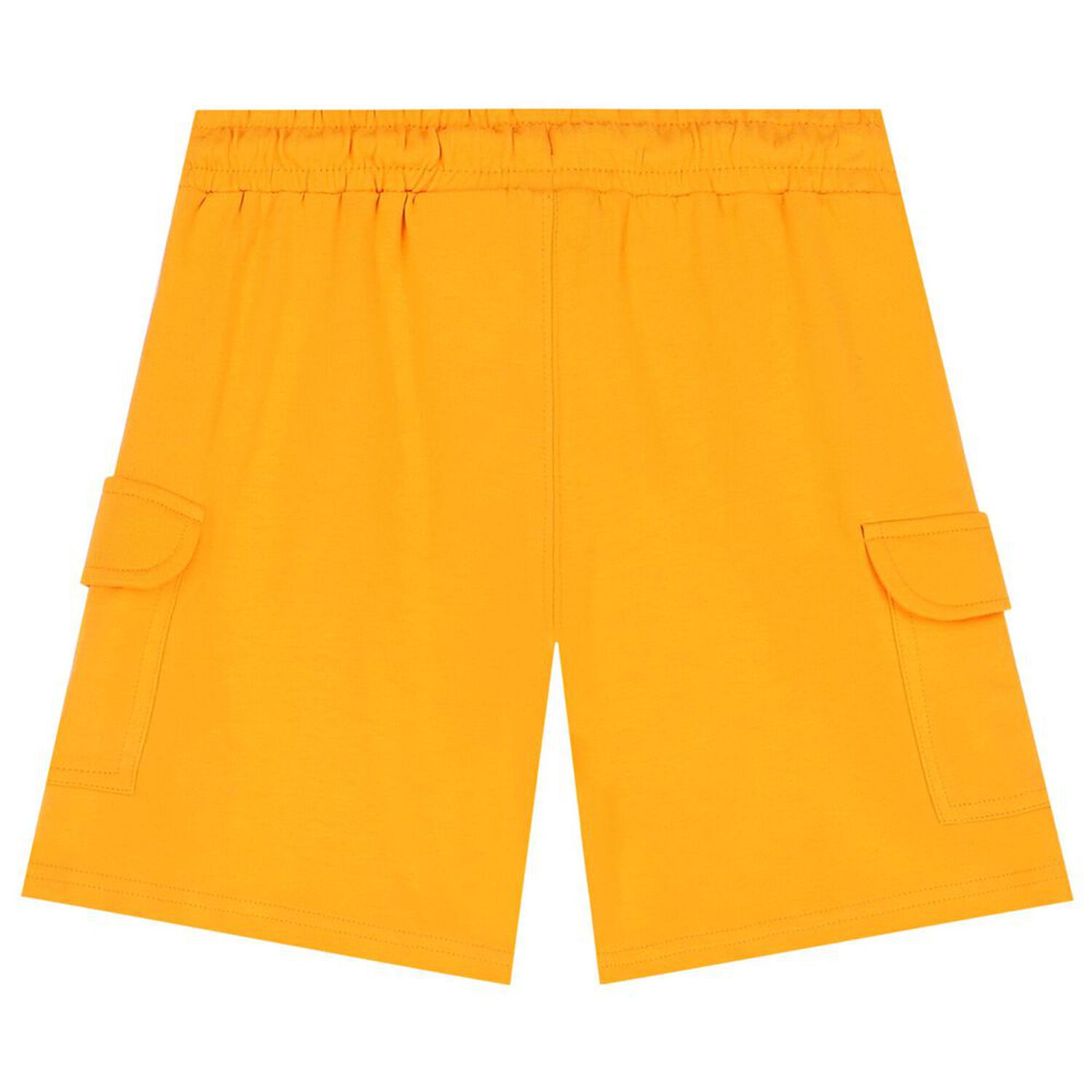 Boys Ivory & Orange Shorts Set, 1, hi-res