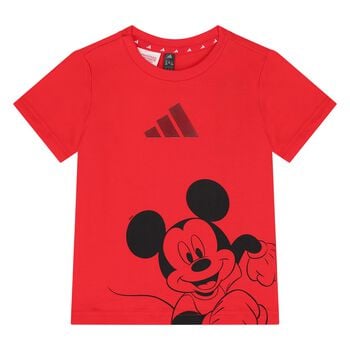 Younger Boys Red Disney Mickey Mouse T-Shirt