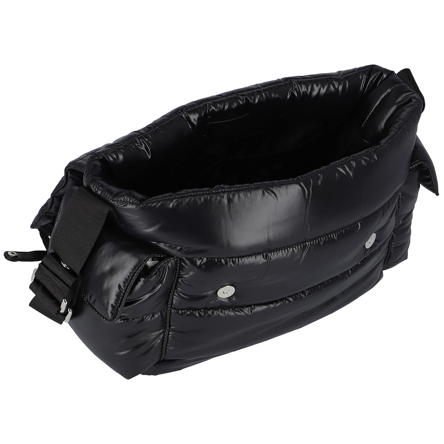 Black Logo Baby Changing Bag, 1, hi-res