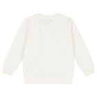 Ivory Teddy Bear Logo Sweatshirt, 1, hi-res