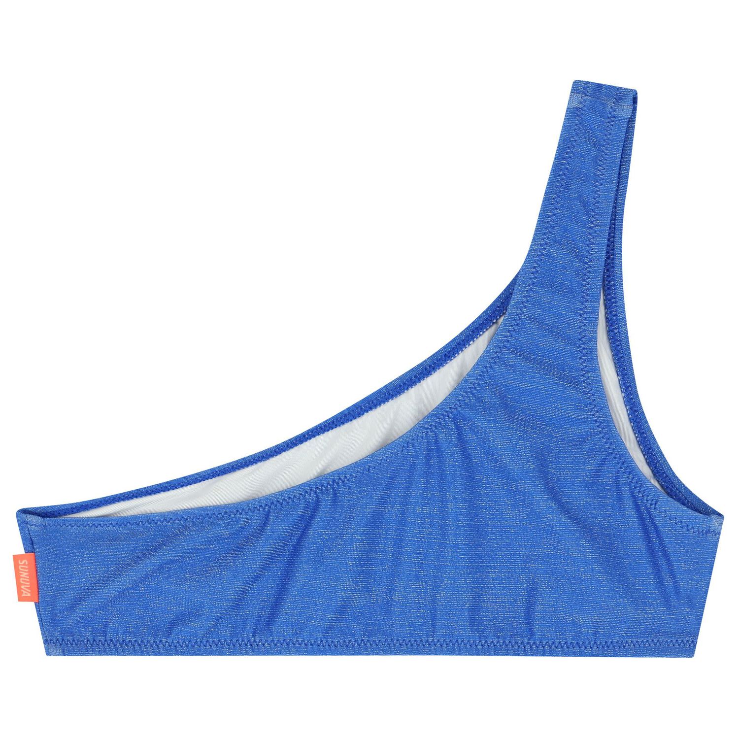 Girls Metallic Blue Bikini, 1, hi-res