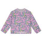 Girls Pink Logo Sweatshirt, 1, hi-res
