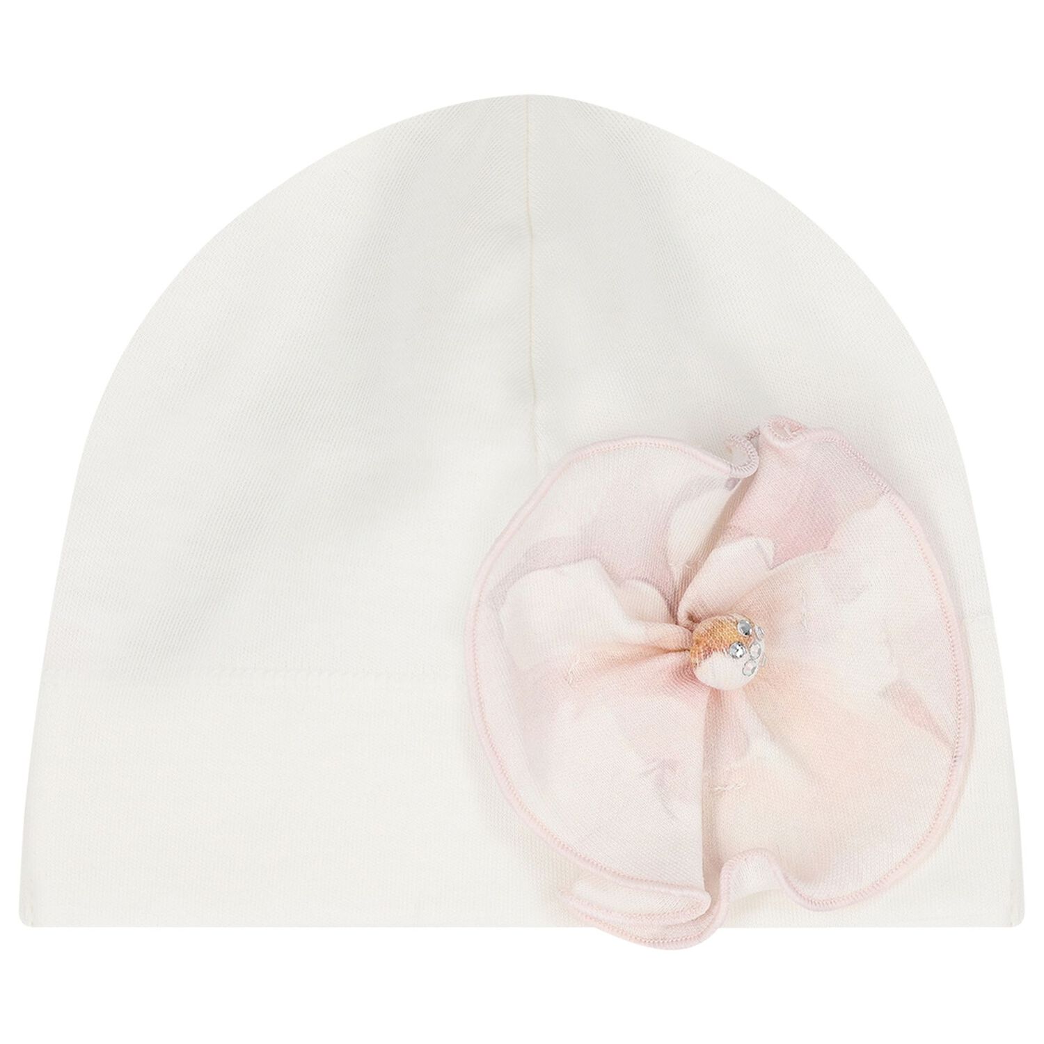 Baby Girls Ivory & Pink Floral Babygrow Gift Set , 1, hi-res