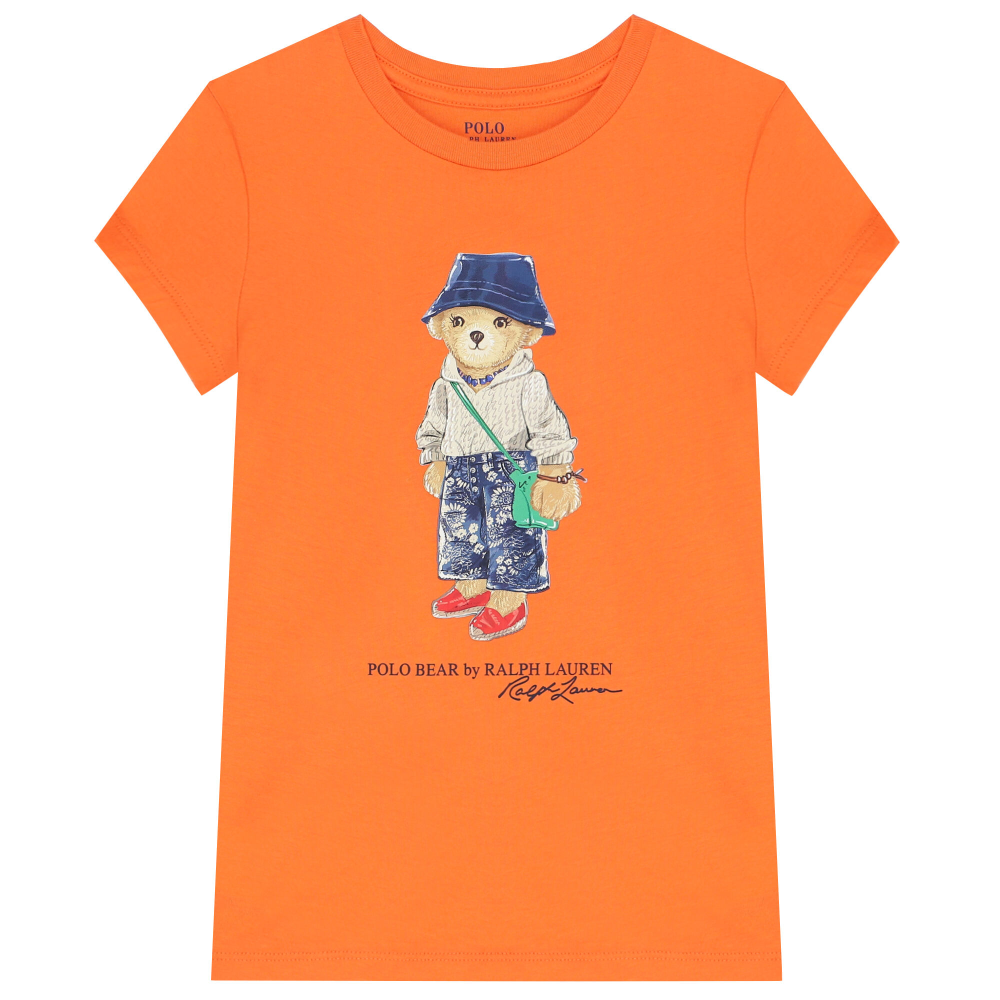 Orange ralph lauren hotsell shirt