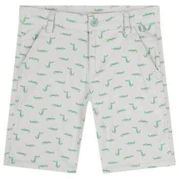 Boys Grey Crocodile Shorts