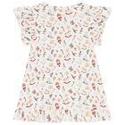 Girls White Christmas Pyjamas, 1, hi-res