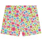 Girls Multi-Coloured Floral Shorts, 1, hi-res