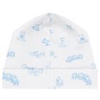 Baby Boys White & Blue Vintage Toy Treasures Hat, 1, hi-res